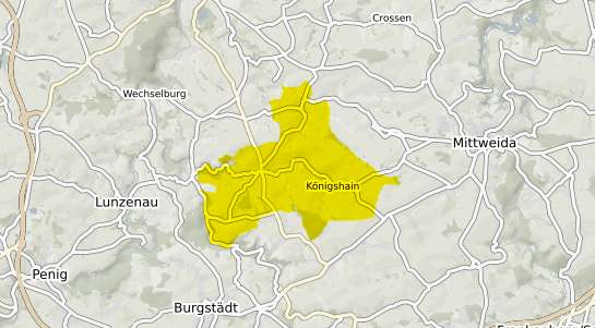 Immobilienpreisekarte Königshain-Wiederau